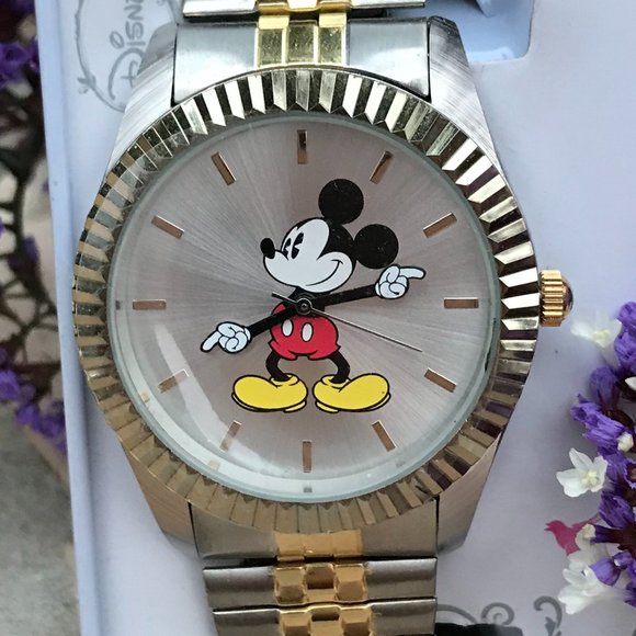 Mickey Gold/Silver Analog Dial Watch - Picture 1 of 3